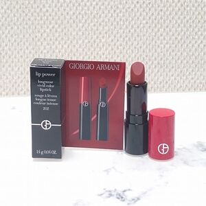 Giorgio Armani Lip Power Longwear Vivid Color Lipstick 202 Grazia MINI Size